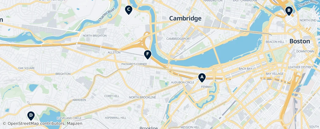 Map of Condado de Suffolk