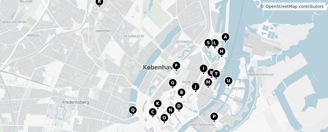 Map of Copenhaga