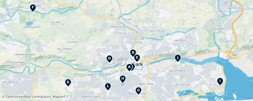 Map of Cork