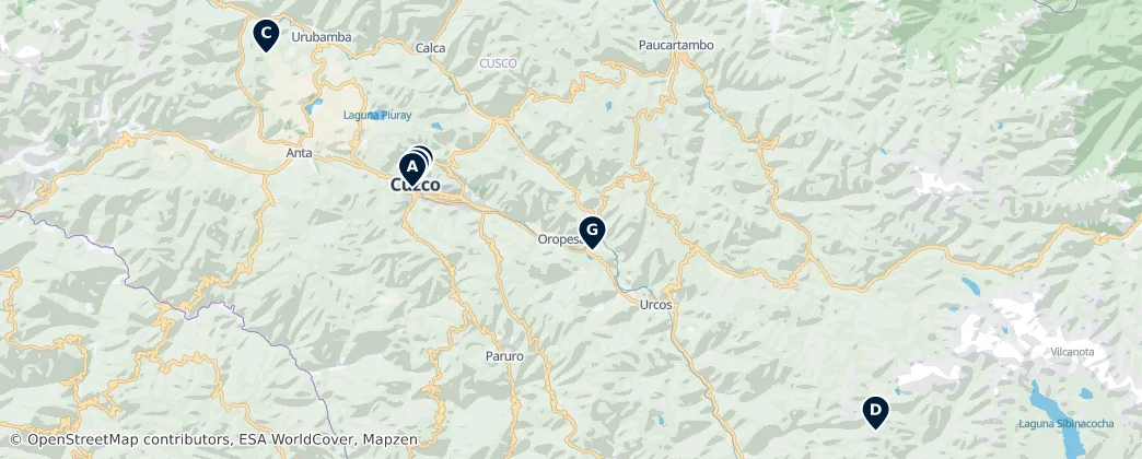 Map of Cusco
