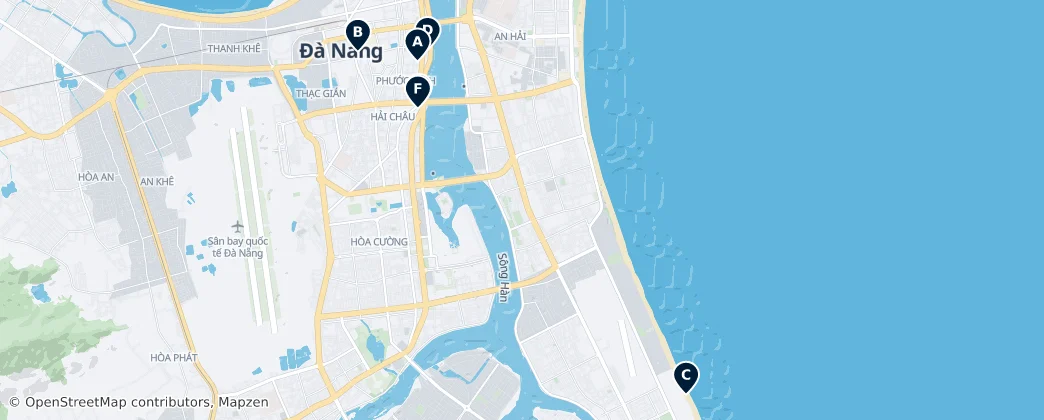 Map of Da Nang