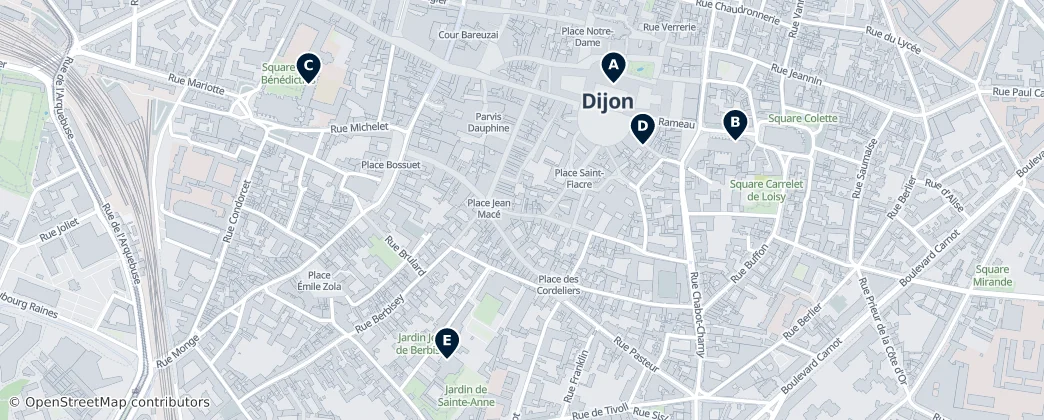 Map of Arrondissement of Dijon