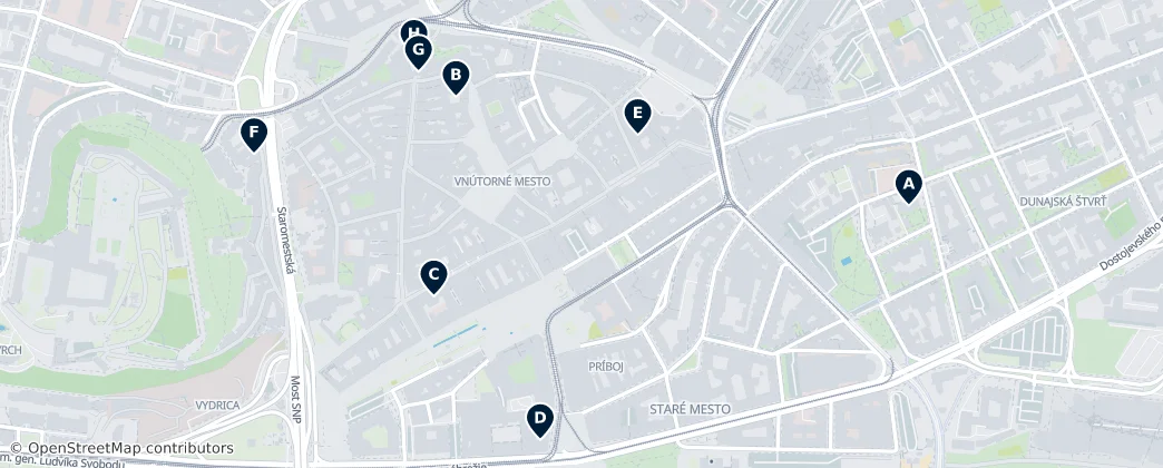 Map of Bratislava I