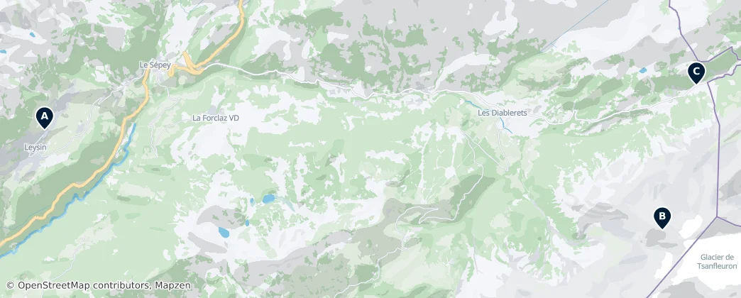 Map of Distrito de Aigle