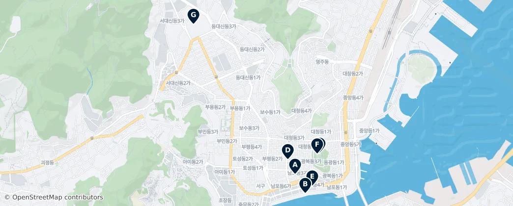 Map of Dongdaesin-dong 2(i)-ga