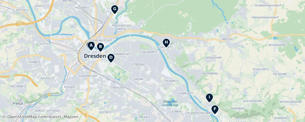 Map of Dresden