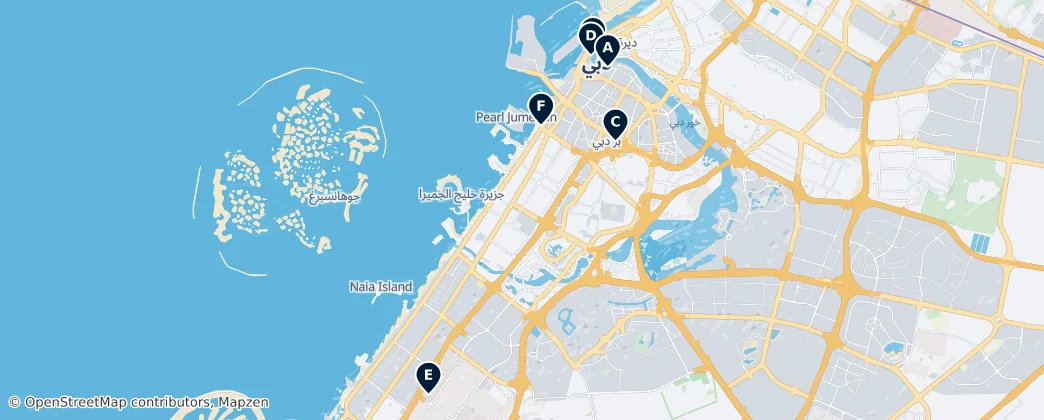Map of Dubai