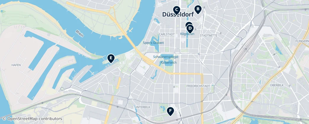 Map of Düsseldorf