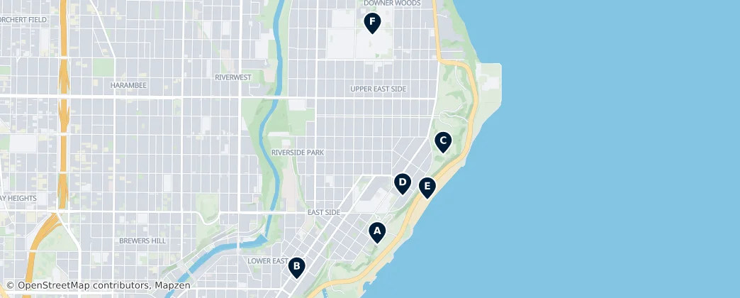 Map of The East Side