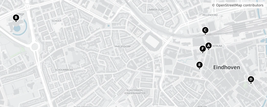 Map of Eindhoven