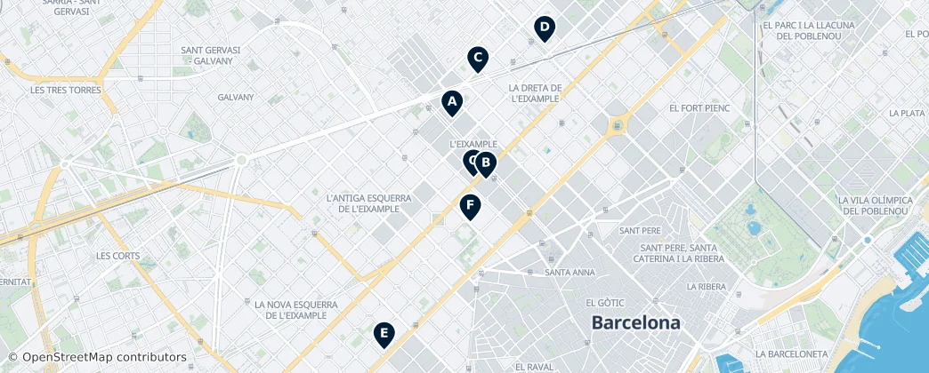 Map of Eixample