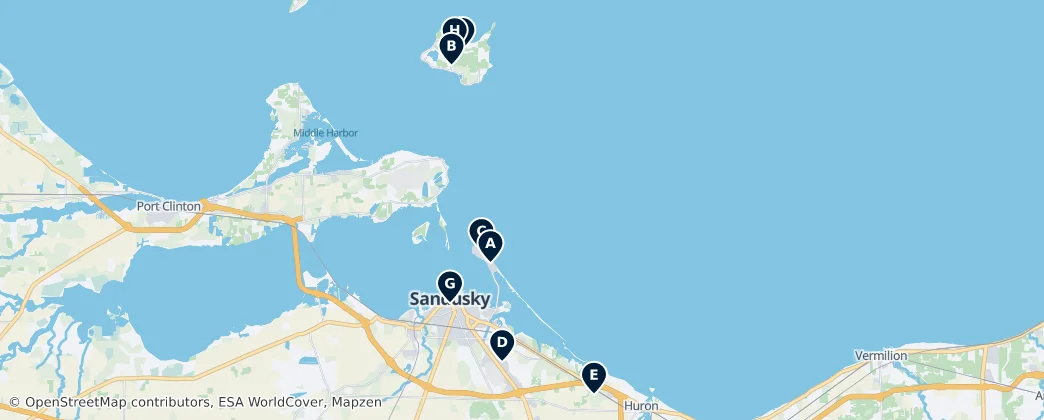 Map of Condado de Erie