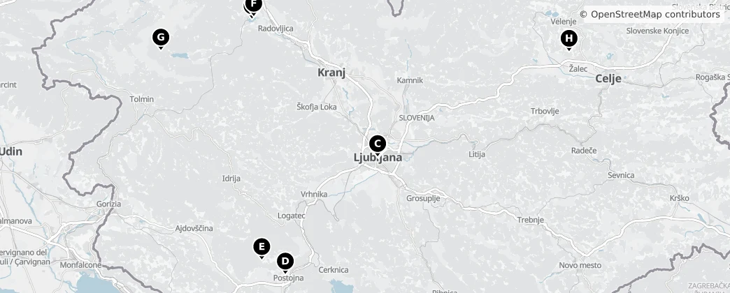 Map of Eslovênia