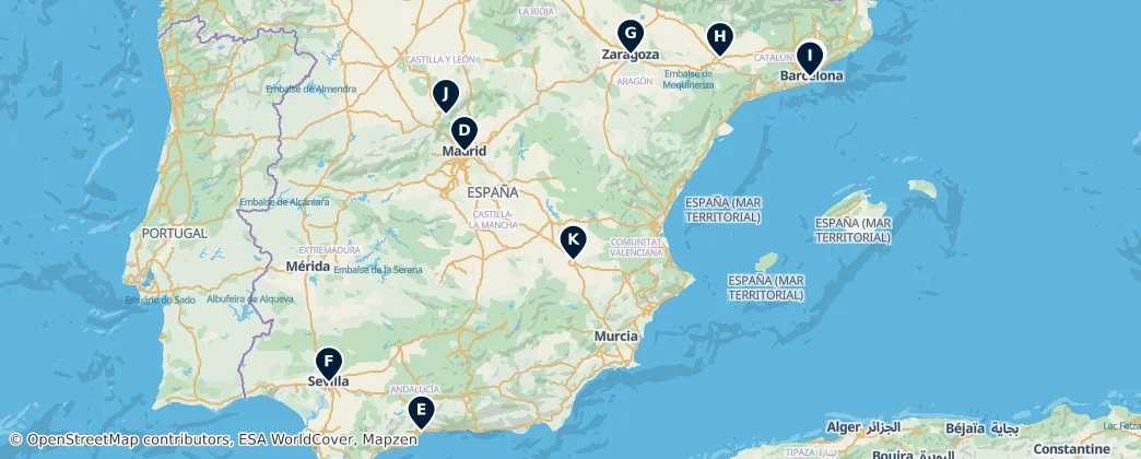 Map of Espanha