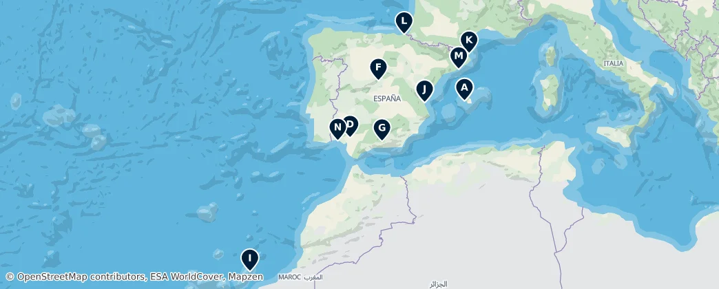 Map of Espanha