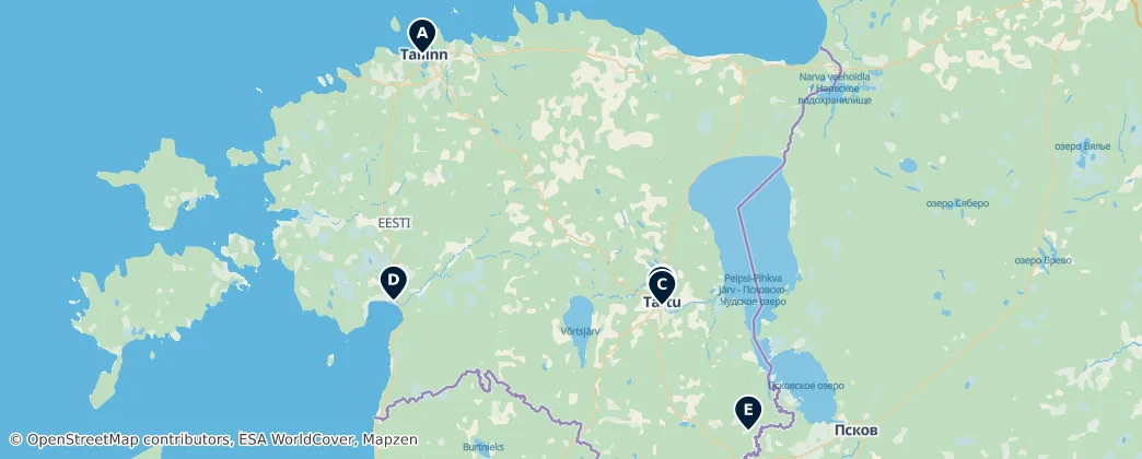 Map of Estônia