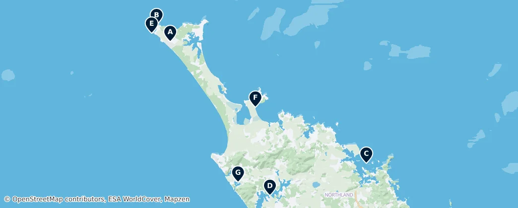 Map of Far North District
