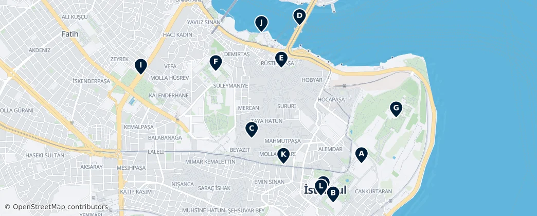 Map of Fatih