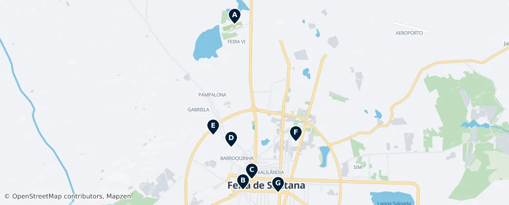Map of Feira de Santana