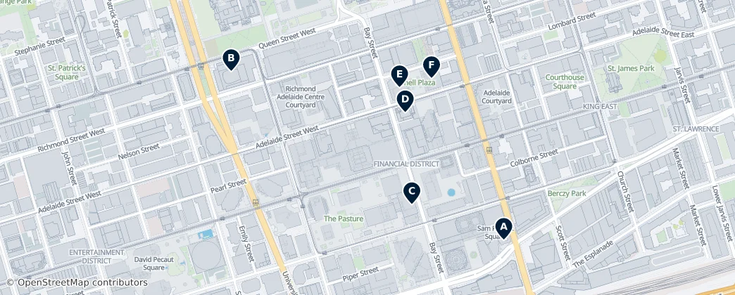 Map of Financial District