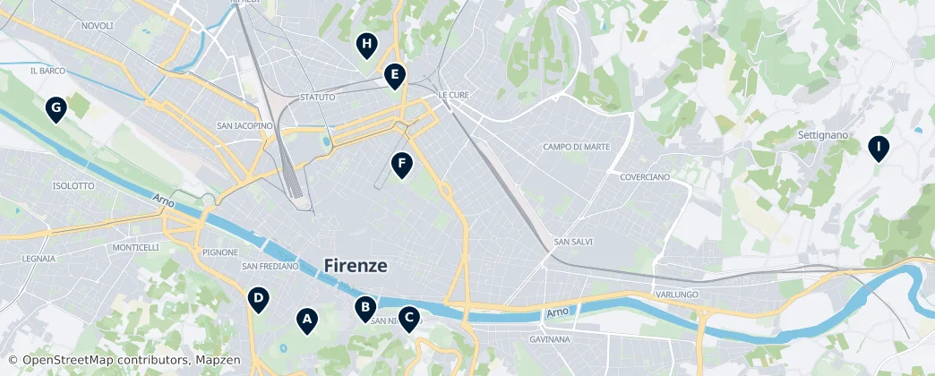 Map of Florença