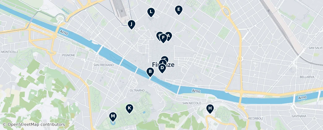 Map of Florença