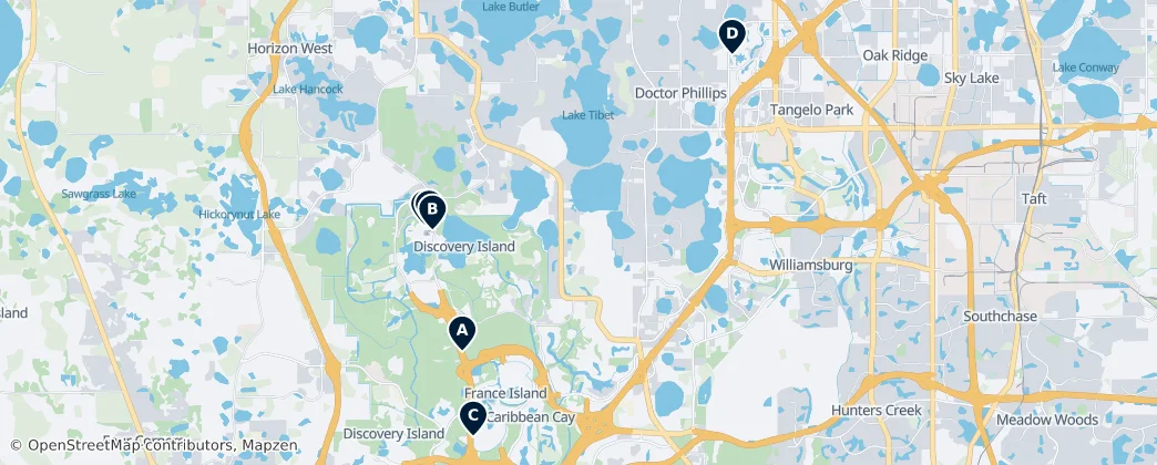 Map of Flórida