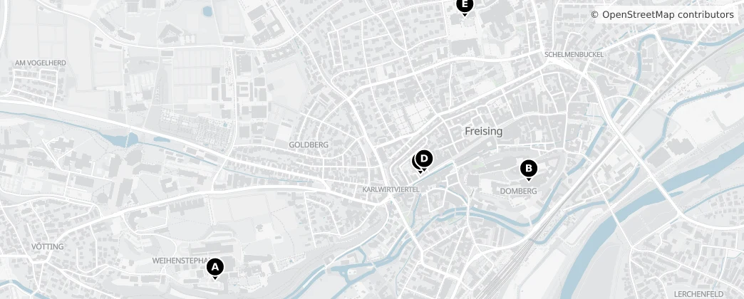 Map of Freising