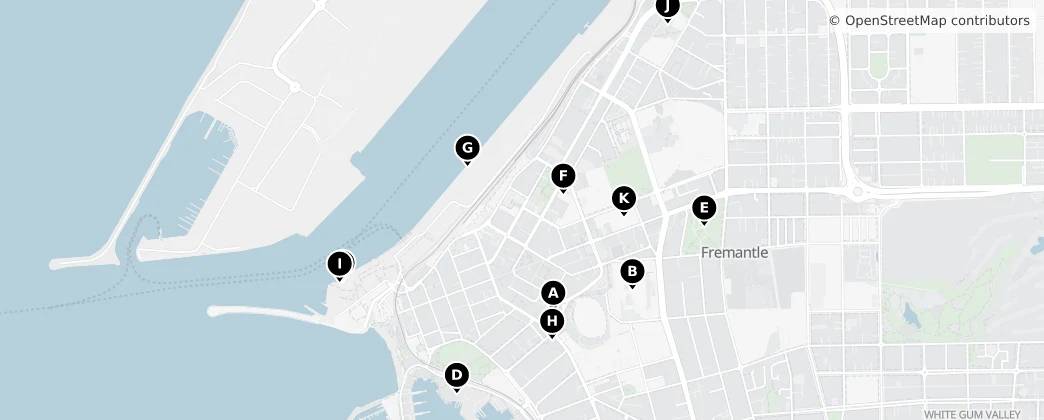 Map of Fremantle