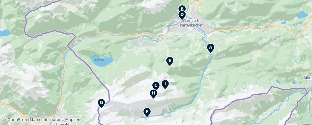 Map of Garmisch-Partenkirchen