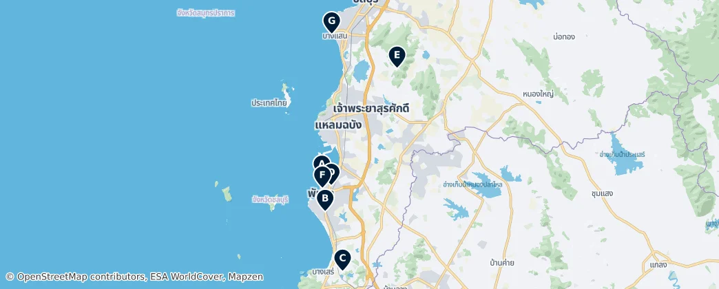 Map of Chonburi