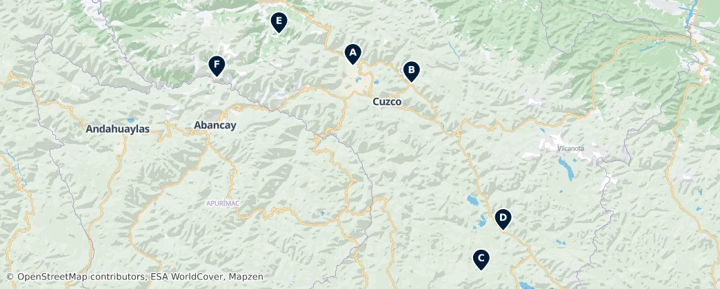 Map of Cusco