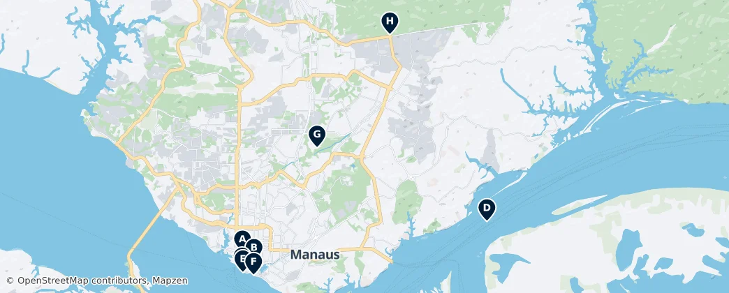 Map of Manaus