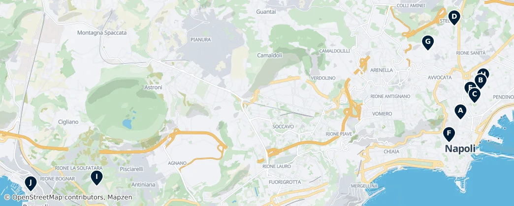 Map of Nápoles
