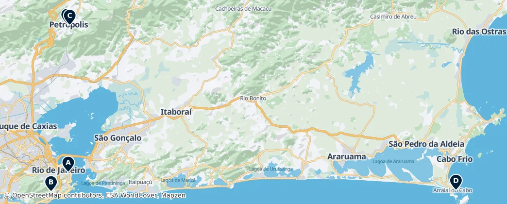 Map of Rio de Janeiro