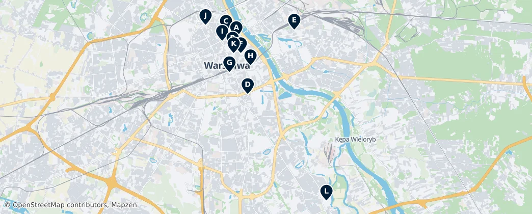 Map of Varsóvia