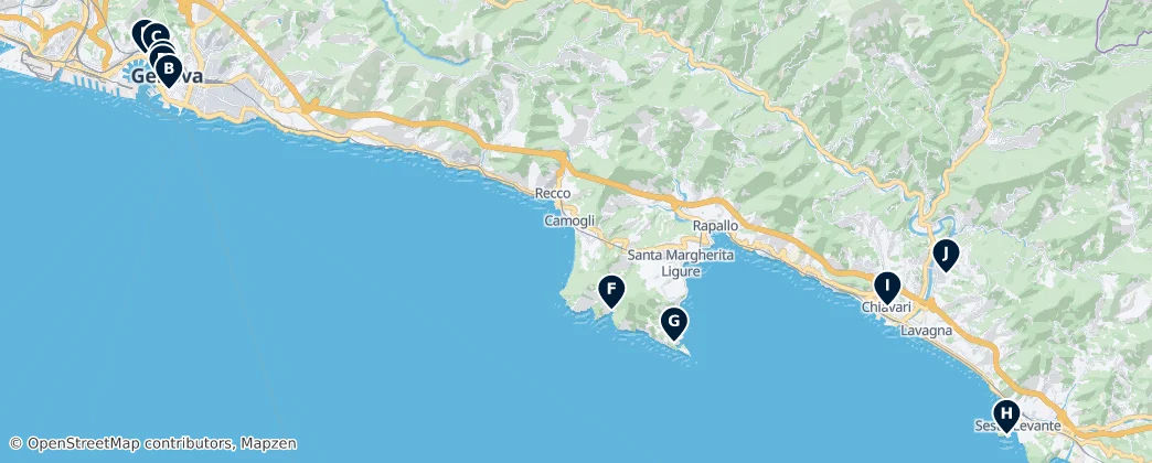 Map of Génova