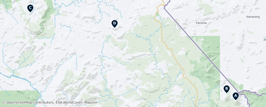 Map of Gran Sabana