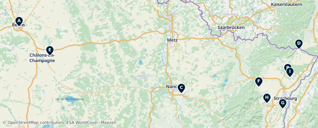Map of Grande Leste