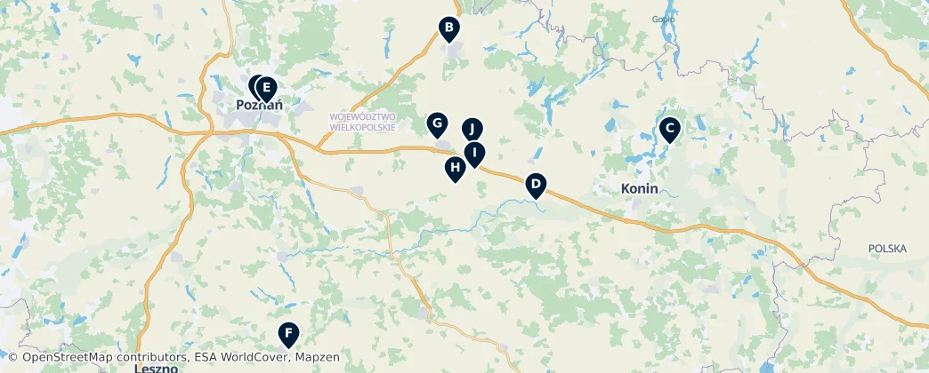 Map of Grande Polônia