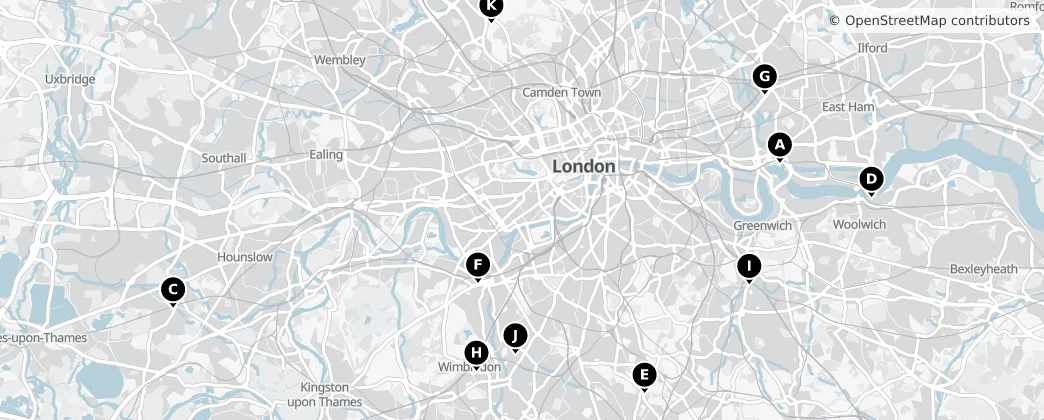 Map of Grande Londres