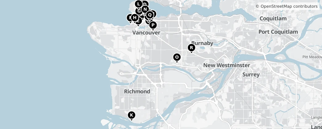 Map of Distrito Regional de Metro Vancouver