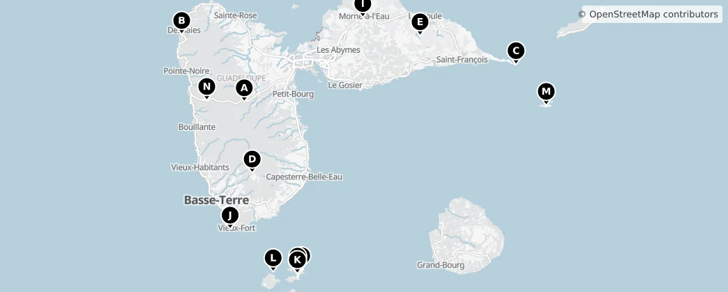 Map of Guadalupe