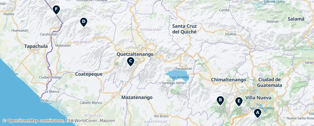 Map of Guatemala