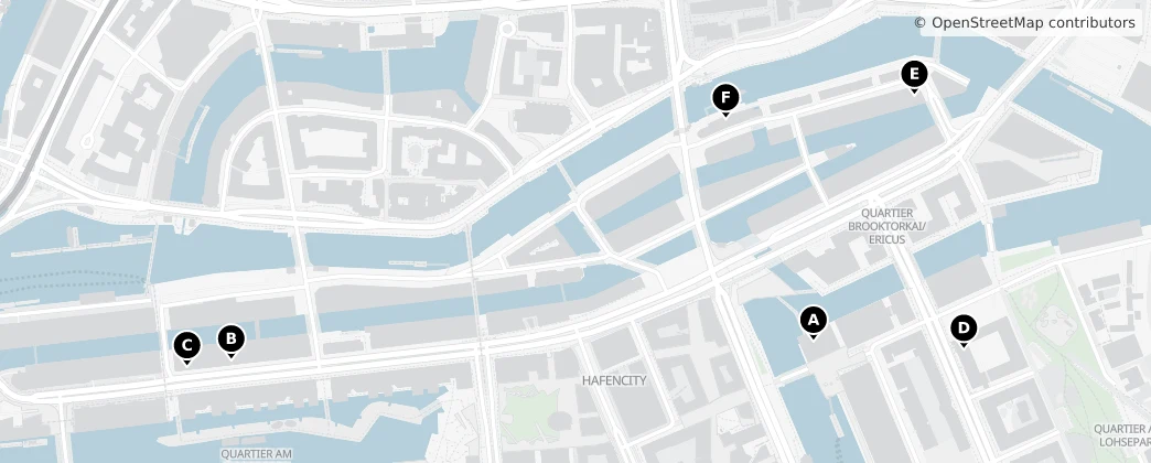 Map of HafenCity
