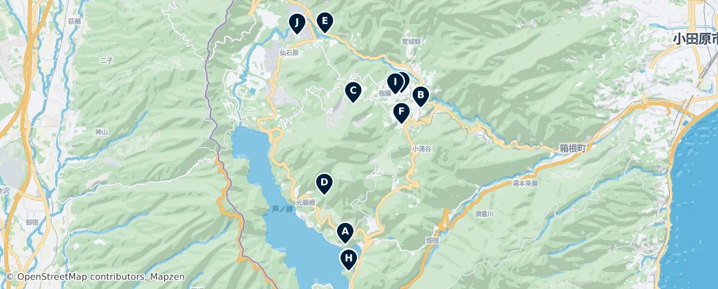 Map of Hakone