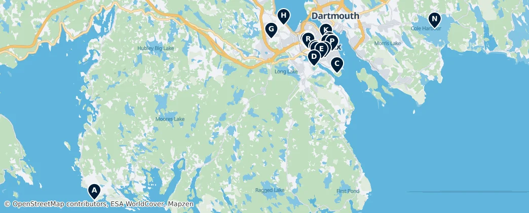 Map of Condado de Halifax