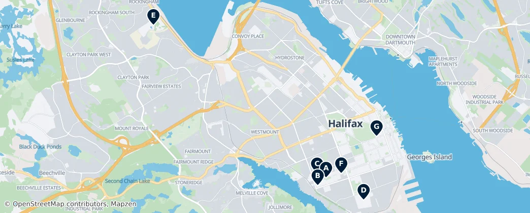 Map of Halifax