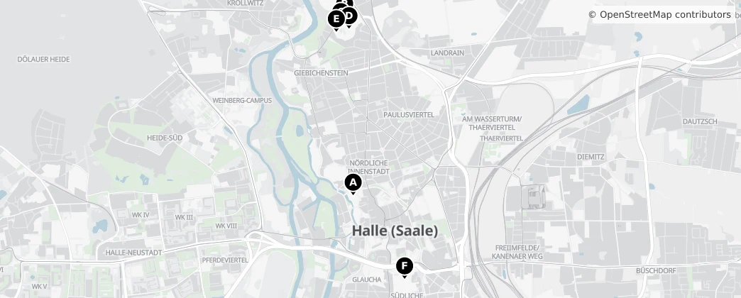 Map of Halle