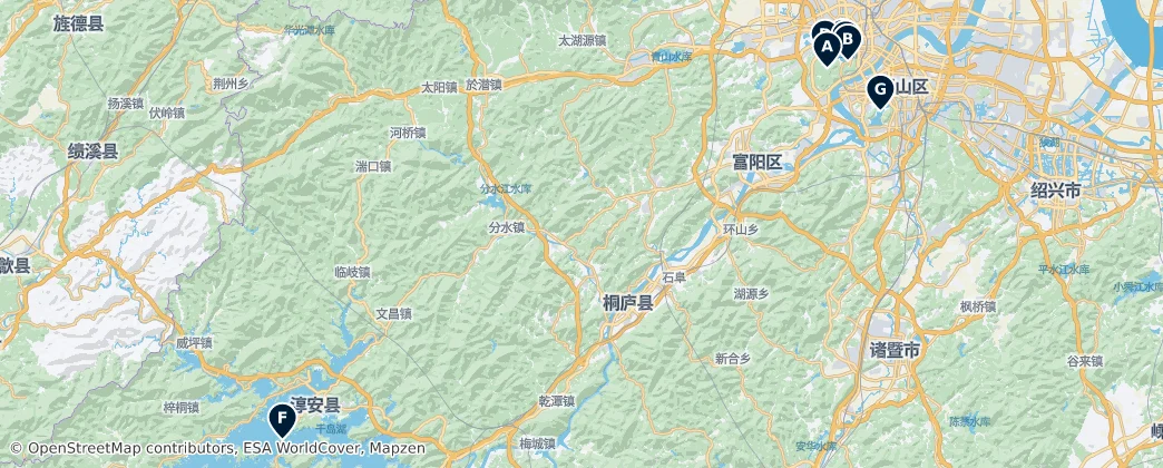 Map of Hangzhou